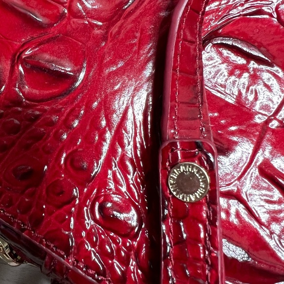 NWT Brahmin Cassia Crossbody in Vintage Red Leather Melbourne - Picture 9 of 9